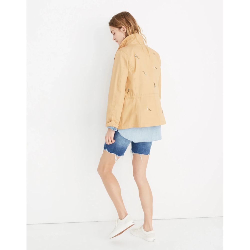 Madewell Embroidered Passage Jacket Women XS EUC $168 Pockets Cotton Full Zip - Picture 16 of 16